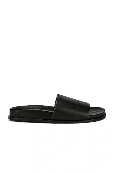 Shop St Agni Leather Sandal In Black
