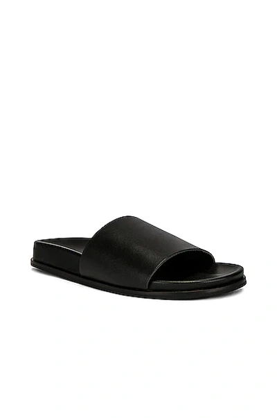 Shop St Agni Leather Sandal In Black