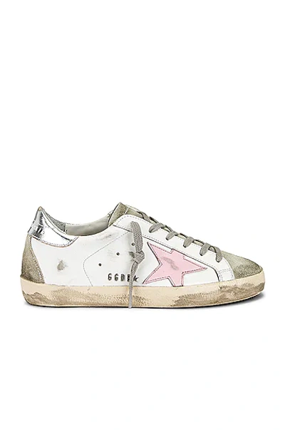 Shop Golden Goose Superstar Sneaker In White  Ice  Orchid Pink  & Silver