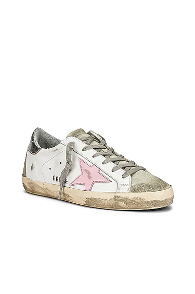 Shop Golden Goose Superstar Sneaker In White  Ice  Orchid Pink  & Silver