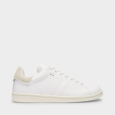 Isabel Marant Bart Suede-trimmed Leather In White | ModeSens