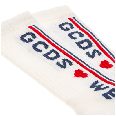 Shop Gcds Men's Socks Cute Tape In White