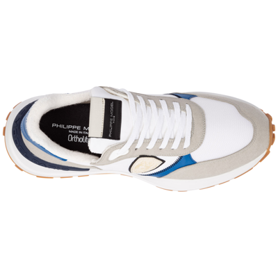 Shop Philippe Model Men's Shoes Nylon Trainers Sneakers  Antibes In White