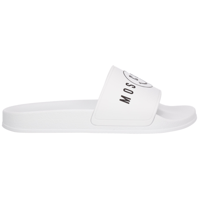Shop Moschino Men's Slippers Sandals    X Smiley In White
