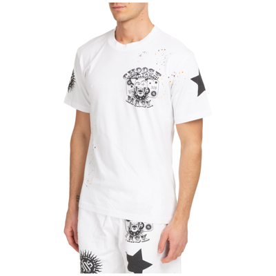 Shop Ihs Men's Short Sleeve T-shirt Crew Neckline Jumper In White
