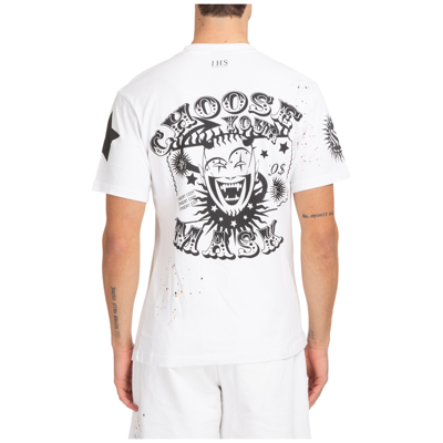Shop Ihs Men's Short Sleeve T-shirt Crew Neckline Jumper In White