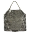 Stella Mccartney Falabella Tiny Baby Bella Shimmer Faux-suede Tote In Ruthenium