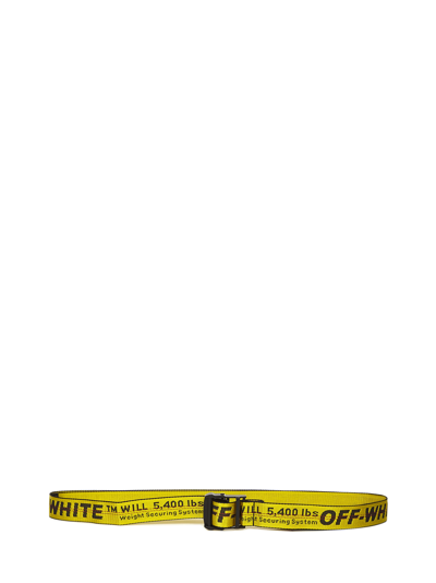 Shop Off-white Classic Industrial Belt In Yellow