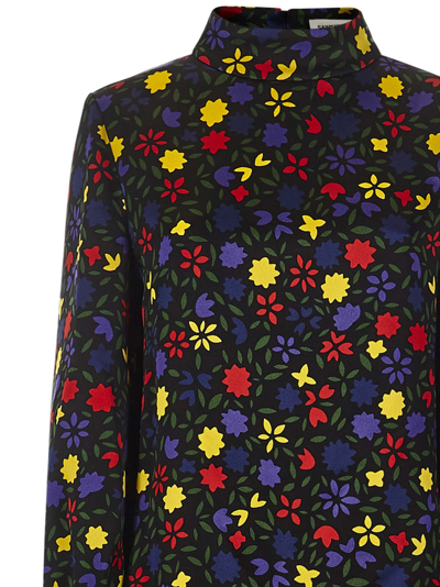 Shop Saint Laurent Mini Dress In Multicolor
