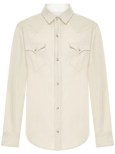 Shop Alanui Laguna Colorada Shirt In Ivory