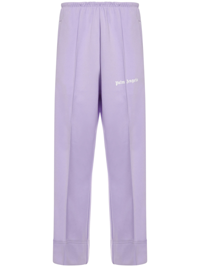 Shop Palm Angels Track Trousers In Lilac