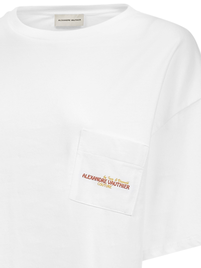 Shop Alexandre Vauthier T-shirt In White