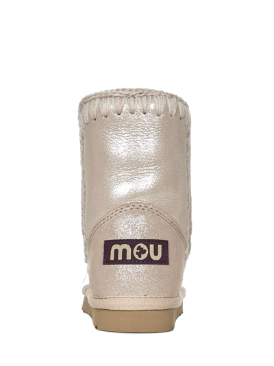 Shop Mou Kids Eskimo Boots In Pink