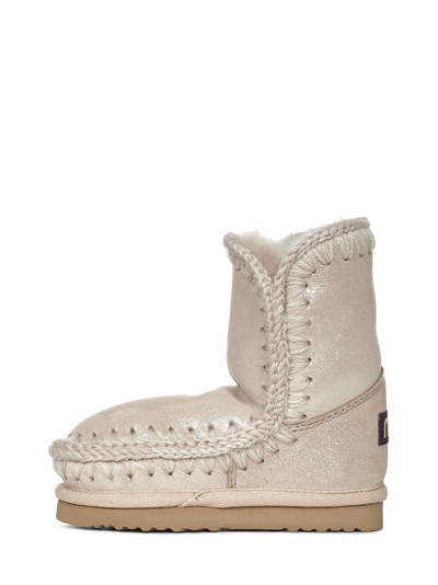 Shop Mou Kids Eskimo Boots In Pink