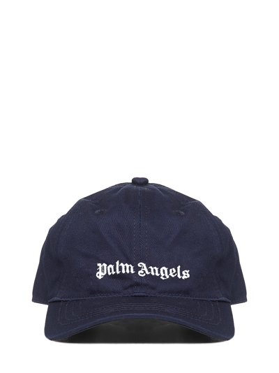 Shop Palm Angels Kids Hat In Blue