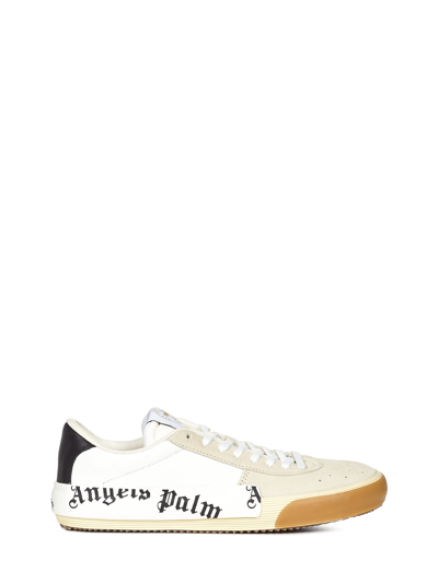 Shop Palm Angels New Vulcanized Sneakers In White