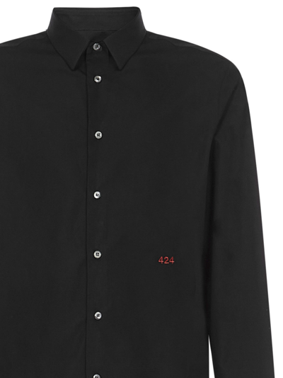 Shop 424 Shirt In Black