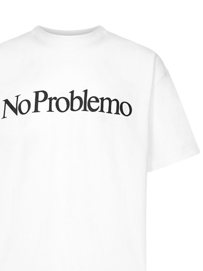 Shop Aries 'no Problemo' T-shirt In White