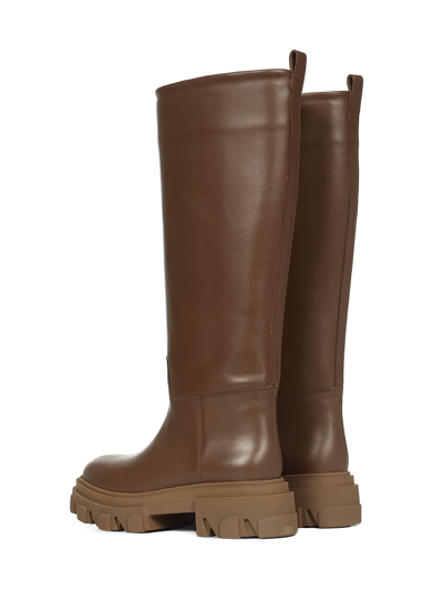 Shop Gia Borghini Gia Couture X Pernille Teisbaek Perni 07 Boots In Brown