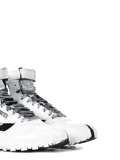 Shop Maison Margiela X Reebok Classic Leather Sneakers In White