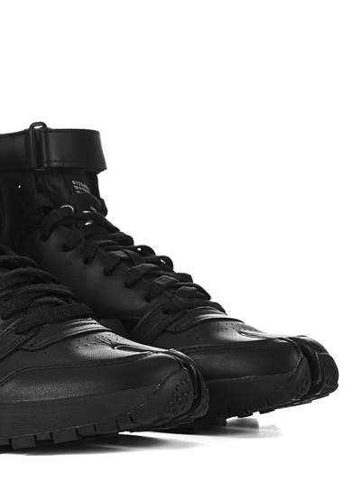 Shop Maison Margiela X Reebok Classic Leather Sneakers In Black