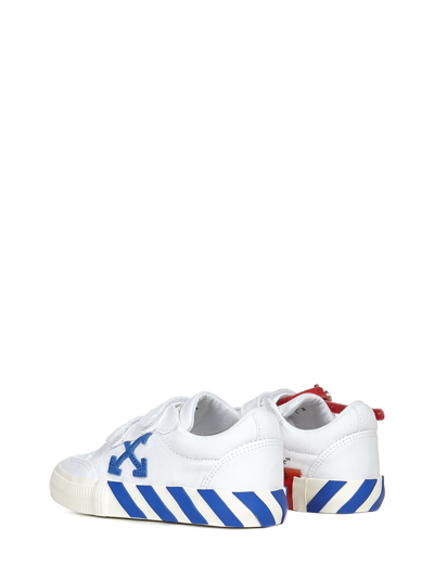 Shop Off-white Kids Low Strap Vulcanized Sneakers <br>