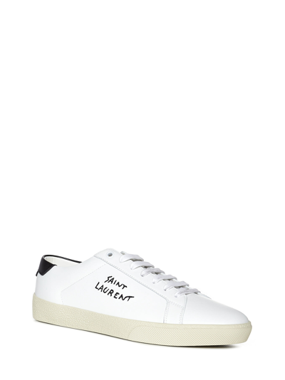 Shop Saint Laurent Court Sl/06 Sneakers In White
