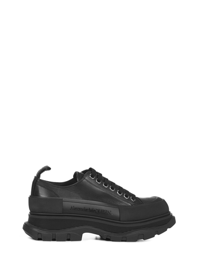 Shop Alexander Mcqueen Tread Slick Sneakers In Black