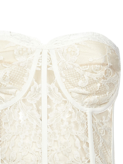 Shop Alexander Mcqueen Top In Ivory