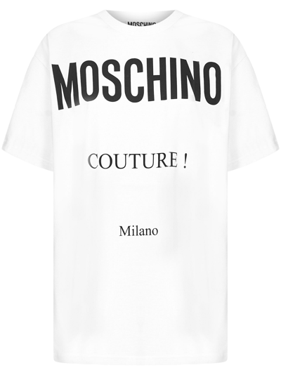 Shop Moschino Couture T-shirt In White