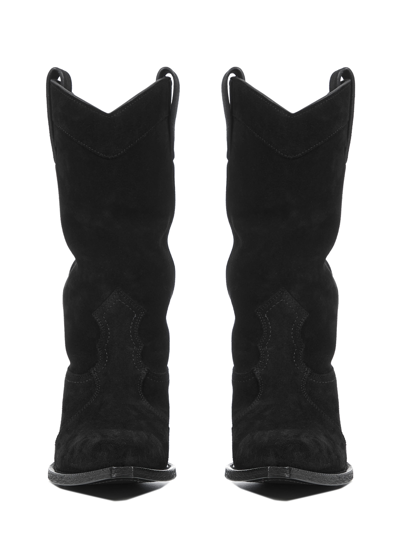 Shop Saint Laurent Lukas Boots In Black