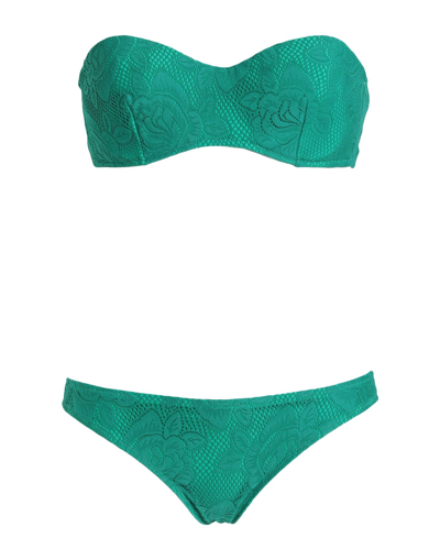 Shop Iu Rita Mennoia Bikinis In Green