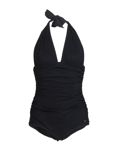 Shop Dolce & Gabbana Beachwear Woman One-piece Swimsuit Black Size L Polyamide, Elastane