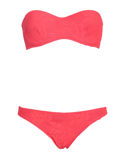 Shop Iu Rita Mennoia Bikinis In Red