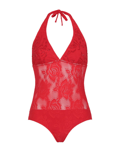 Shop Iu Rita Mennoia Woman One-piece Swimsuit Red Size S Polyamide, Elastane