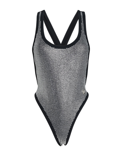 Shop Philipp Plein One-piece Swimsuits In Black