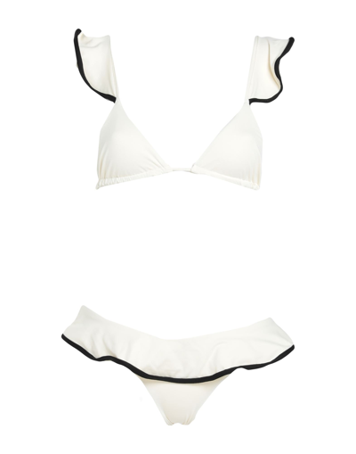 Shop S And S Woman Bikini Ivory Size 12 Polyamide, Elastane In White