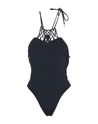 Shop Stella Mccartney Woman One-piece Swimsuit Black Size S Polyamide, Elastane