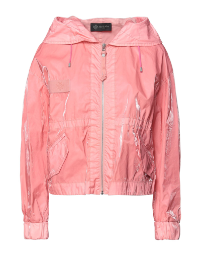 Shop Mr & Mrs Italy Woman Jacket Pink Size Xs Polyurethane, Cotton