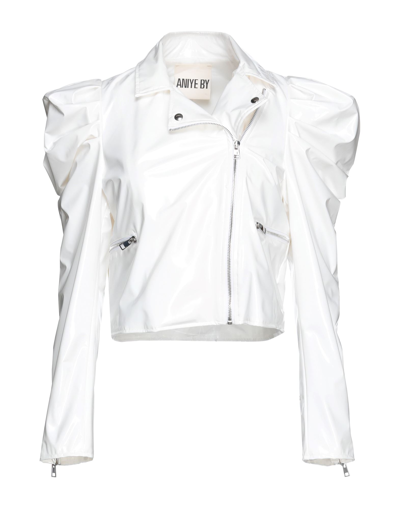 Shop Aniye By Woman Jacket White Size 6 Polyester, Polyurethane, Elastane