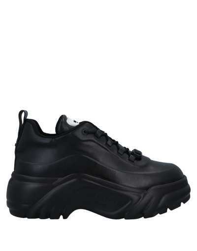 Shop Valentino Garavani Woman Sneakers Black Size 9 Soft Leather