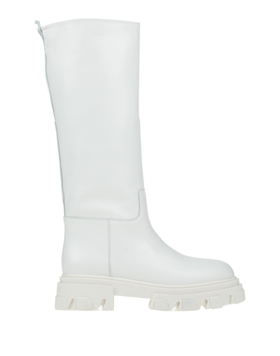 Shop Gia Couture Knee Boots In White