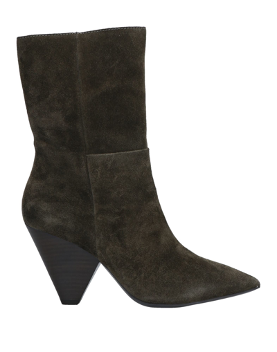 Shop Ash Ankle Boots In Military Green