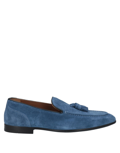 Shop Carlo Pazolini Man Loafers Slate Blue Size 9 Soft Leather