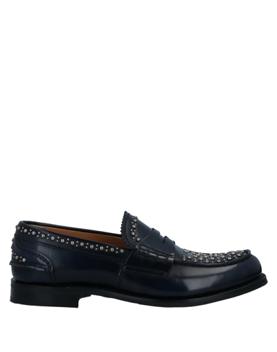 Shop Church's Woman Loafers Midnight Blue Size 4 Soft Leather