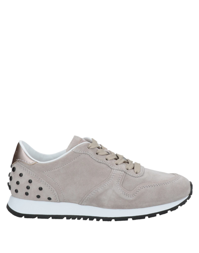 Shop Tod's Woman Sneakers Light Grey Size 5 Soft Leather