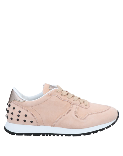 Shop Tod's Woman Sneakers Light Pink Size 7 Soft Leather
