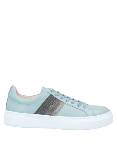 Shop Fabiana Filippi Woman Sneakers Pastel Blue Size 10 Soft Leather