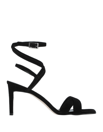 Shop Luca Valentini Woman Sandals Black Size 6 Soft Leather