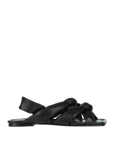 Vic Matie Vic Matiē Woman Sandals Black Size 6 Soft Leather In Black